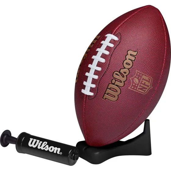 Wilson NFL Ignition junior-fodbold sæt med pumpe og tee