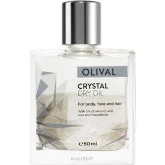 Olival Krystal multifunktionel tør olie med glitter, 50 ml