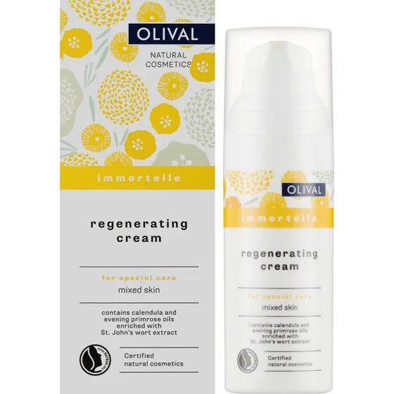 Olival Immortelle regenererende creme til fedtet hud, 50 ml