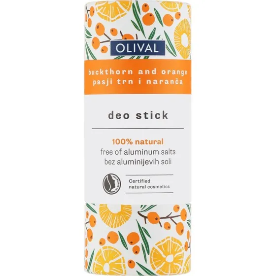 Olival Naturlig Solid Deodorant med Havtorn og Appelsin, 40 g