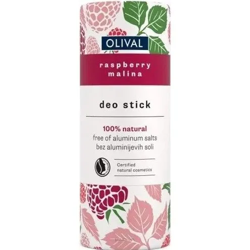 Olival Naturlig hindbær solid deodorant uden aluminiumsalte, 40 g