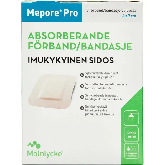 Mepore Pro 6 x 7 cm, 5 stk