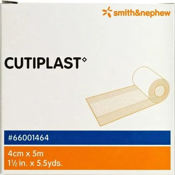 Cutiplast sårplaster 4 cm x 5 m, hvid (usteril)