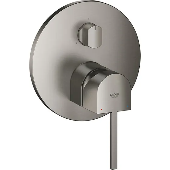 GROHE Plus 3-vejs brusearmatur ø158mm - Børstet Hard Graphite