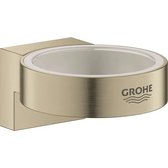 GROHE Selection vægholder ø56mm til glas & dispenser - Børstet nikkel