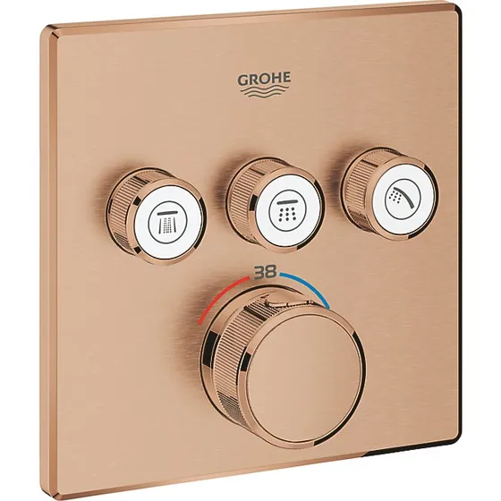 GROHE Grohtherm SmartControl 3SC Termostat - Børstet Warm Sunset
