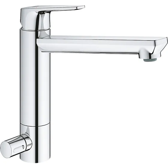 GROHE BauEdge Køkkenarmatur med afspærring, krom