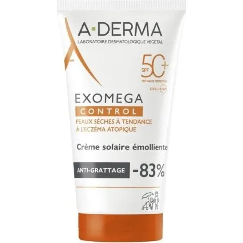 A-DERMA Exomega Control Solcreme SPF50+ 150 ml