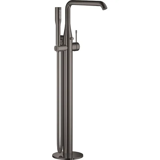 GROHE Essence gulvmonteret kararmatur med bruser - Hard Graphite