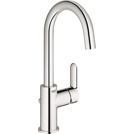 GROHE BauEdge Håndvaskarmatur 140mm med bundventil, krom