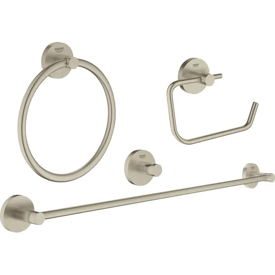 GROHE Essentials 4 i 1 Tilbehørssæt, Børstet Nikkel