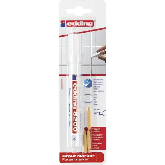 Edding Fugemarker 8200 Hvid - 2-4 mm