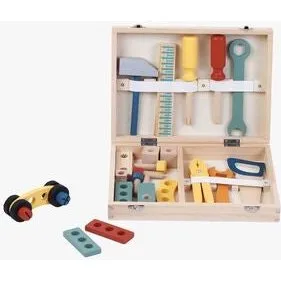 Kinder and Kids Værktøjskasse i træ, 8 dele (3+ år)
