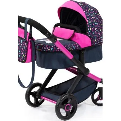 Bayer Design Dukkevogn Xeo – pink/blå (til dukker 46 cm)