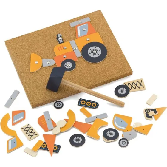 VIGA Hammermosaiksæt Køretøjer – 3+ år