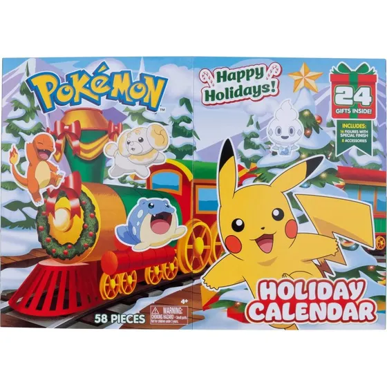 Pokémon PKW3623 Julekalender med 16 figurer og 8 tilbehør