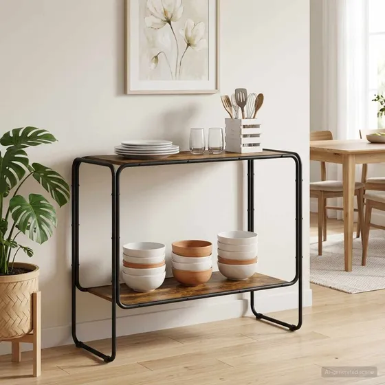vidaXL Sideboard Røget Eg 93,5 x 38 x 75 cm