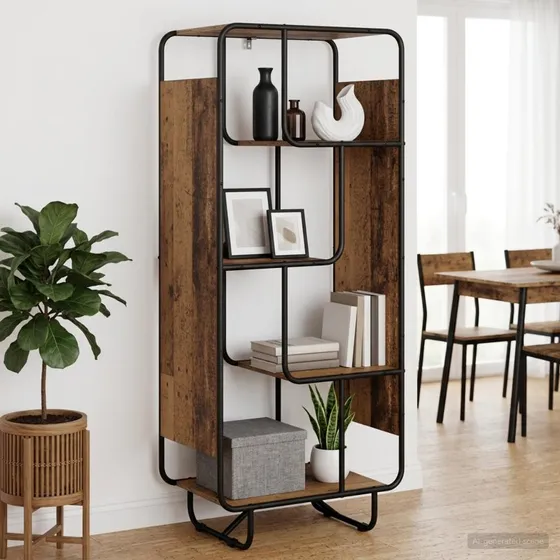vidaXL Highboard Gammelt træ 60 x 37,5 x 144 cm