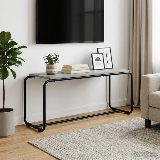 vidaXL TV-bord 98 x 35,5 x 42 cm i Grå Sonoma