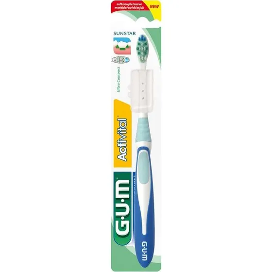 GUM Activital 585 Ultra Compact Soft tandbørste – grøn