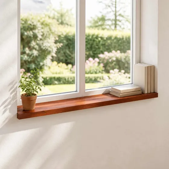 vidaXL Vindueskarme 2 stk. Brun 160 x 30 x 2 cm i massiv bøg