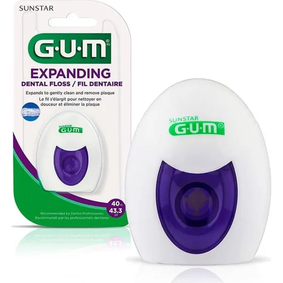 GUM Ekspanderende Tandtråd 30 m