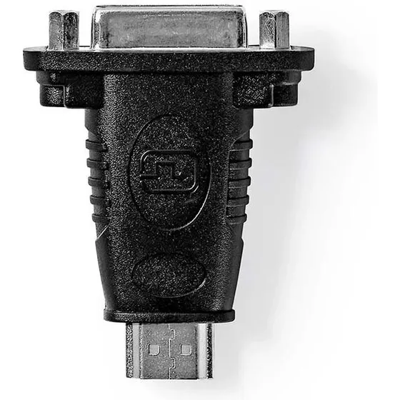 Universal HDMI-adapter til DVI-D 24+1-pin, forgyldt, sort