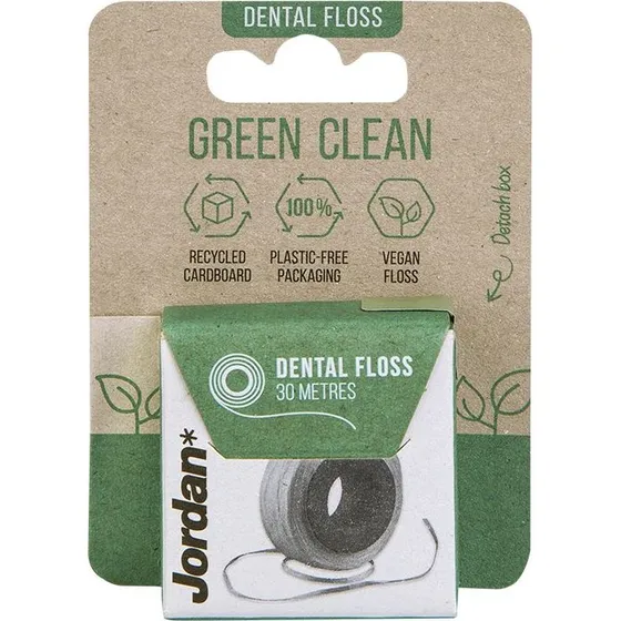 Jordan Green Clean Tandtråd 30 m – vegansk, biobaseret