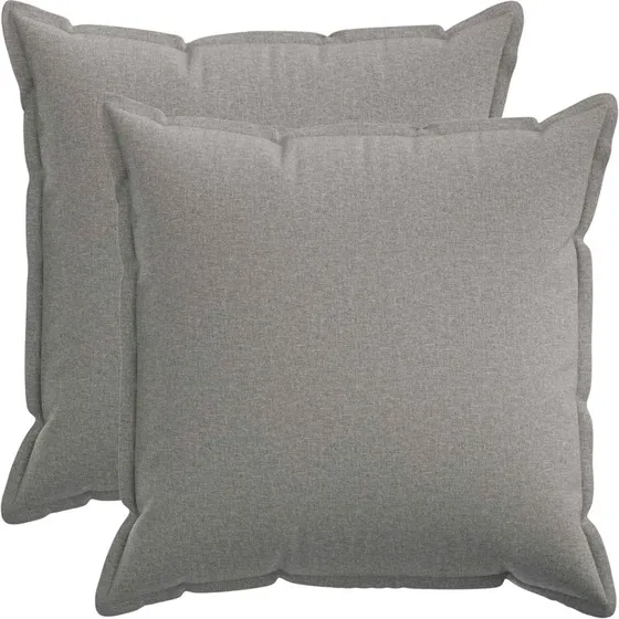 vidaXL HOUTEN Pyntepuder 2 stk. Skygrå Faux Linned 70x70 cm
