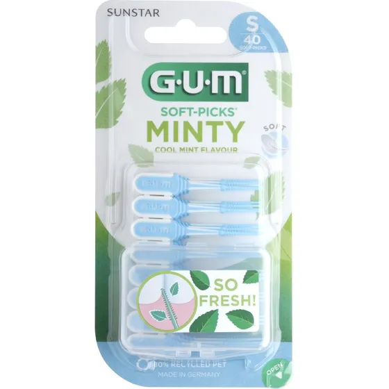 GUM Soft-Picks Minty M (Medium) – 40 stk