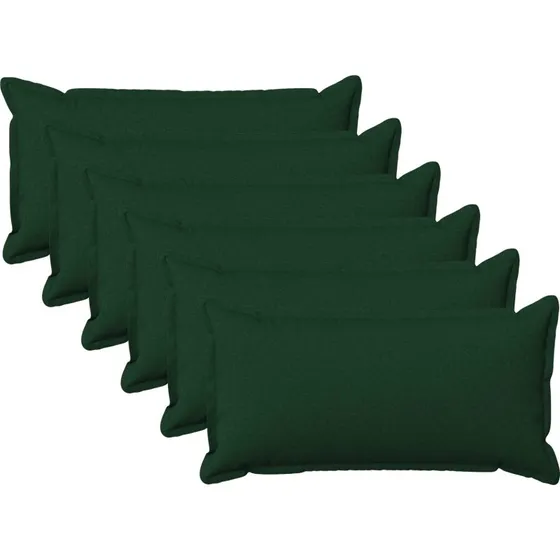 vidaXL HOUTEN Pyntepudesæt 6 stk. Mørkegrøn 40x70 cm