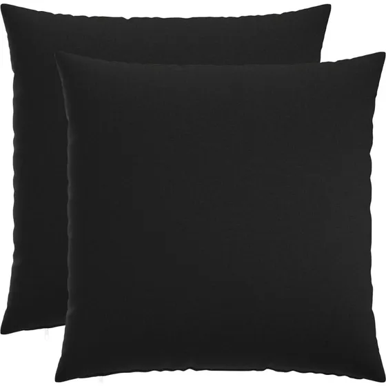 vidaXL HEERLEN Pyntepuder 2 stk. - Sort, 60 x 60 cm