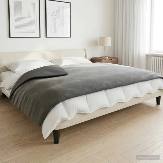 vidaXL Vægtet tæppe Antracit 152x203 cm 11 kg 100% Bomuld