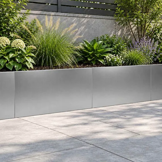 vidaXL Støttemur 2 stk. 80 x 12 x 30 cm Galvaniseret Stål Sølv