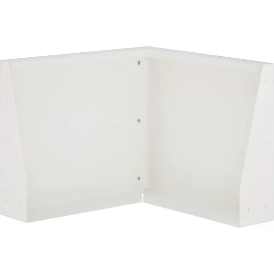 Støttemur i stål 50 x 50 x 50 cm - hvid