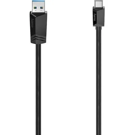 HAMA USB-C til USB-A kabel USB 3.2 5 Gbit/s 0,75 m – Sort