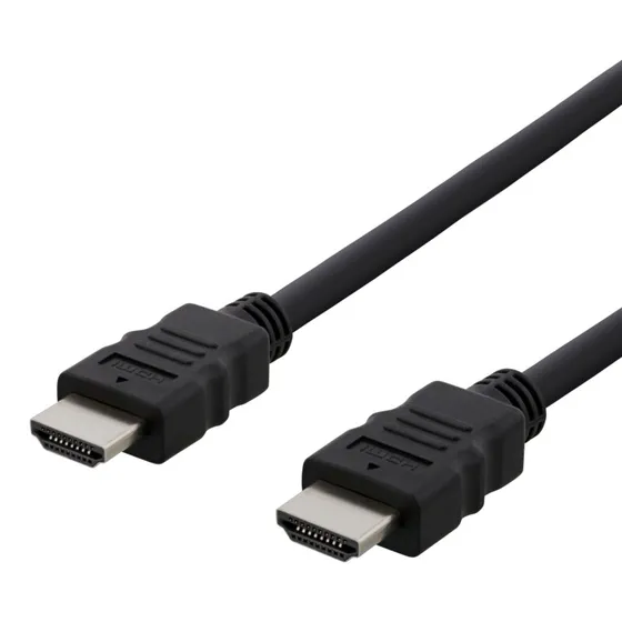 DELTACO HDMI-905 High Speed HDMI-kabel 0,5 m – 4K@60Hz, sort