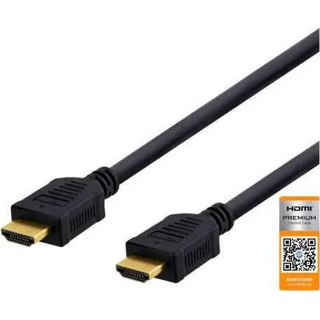 Deltaco HDMI 1.4 High-Speed 7m – Ethernet, 4K, sort