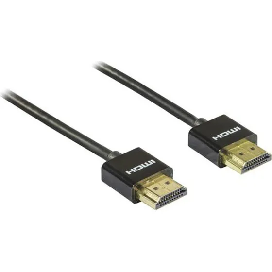 Deltaco tynd HDMI-kabel 0,5 m – High Speed med Ethernet, sort