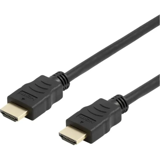 DELTACO Fleksibelt HDMI-kabel 5 m 4K UHD 30Hz High-Speed