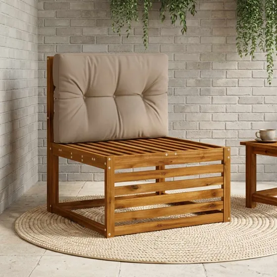 vidaXL VIANEN Pallerygpude - Gråbrun - 70 x 60 x 12 cm