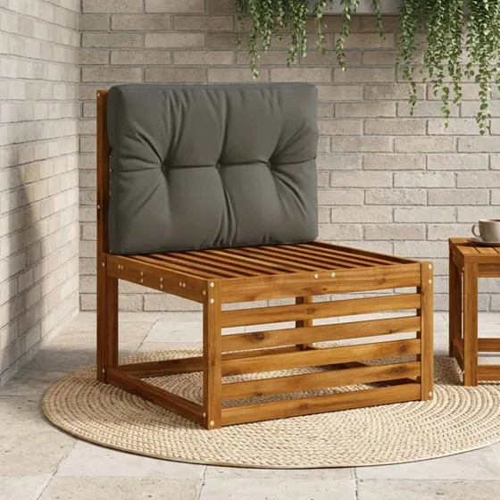 vidaXL VIANEN Palle rygpude - Antracit - 70 x 50 x 12 cm