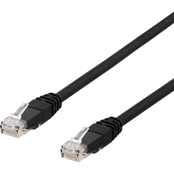 Deltaco Cat6 U/UTP patchkabel 2 m - Udendørs, sort
