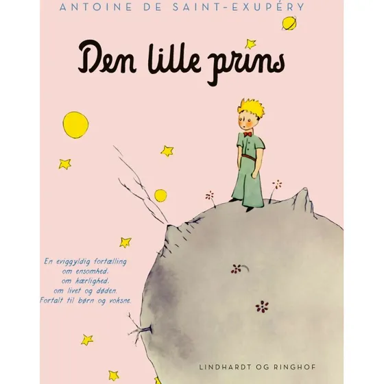 Den lille prins, lyserød, indbundet m. smudsomslag