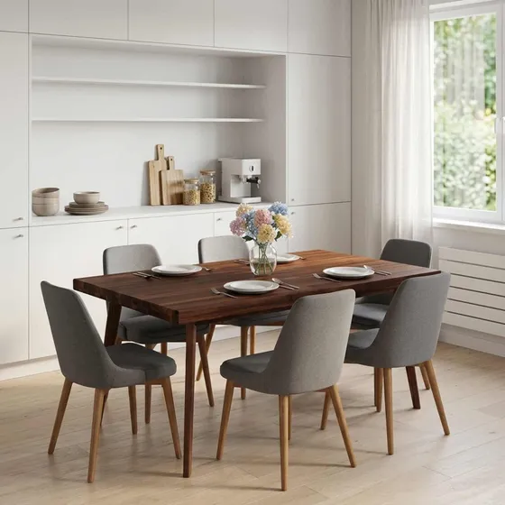 vidaXL Rektangulært Bord i Massivt Akacietræ 80x60x3,2 cm