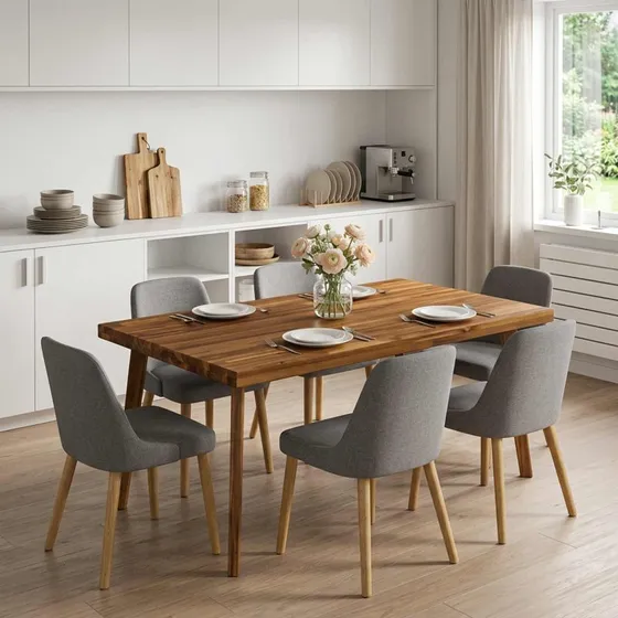 vidaXL Rektangulært Bordplade i Massivt Akacietræ 80x60x3,2 cm