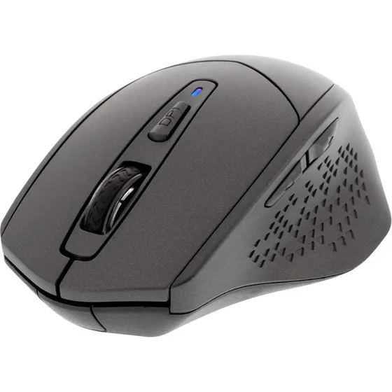 DELTACO Silent Bluetooth mus, trådløs 800-1600 DPI, mørkegrå
