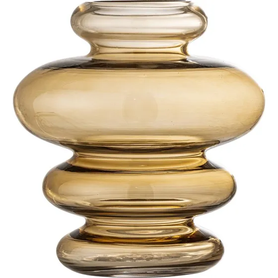 Bloomingville Kayn Vase - Gul Glas - 19,5 cm