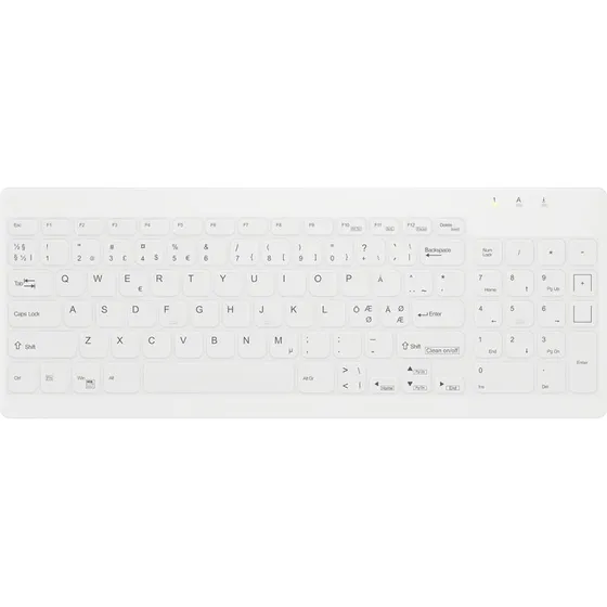 Active Key QuickClean Med AK-C7012 Trådløst Tastatur - Hvid
