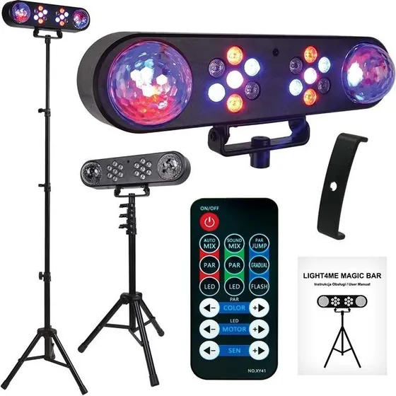 Light4Me MAGIC BAR LED PAR & diskoeffekt med stativ